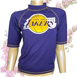 Purple Lakers Rash Guard Top